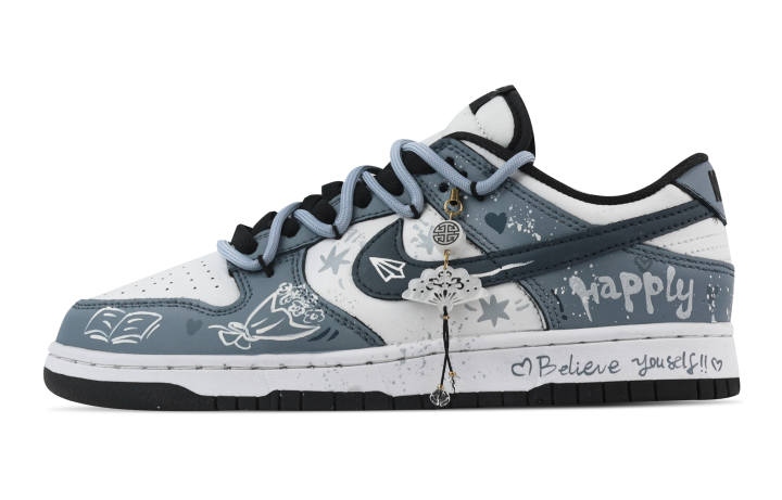 Nike Nike Dunk Bookish Aromatic Times Abrasion Resistant Slip Resistant Low top Skateboard Shoes Unisex