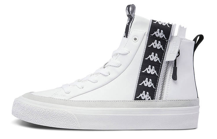 Kappa BANDA Skateboard Shoes Unisex High Top White