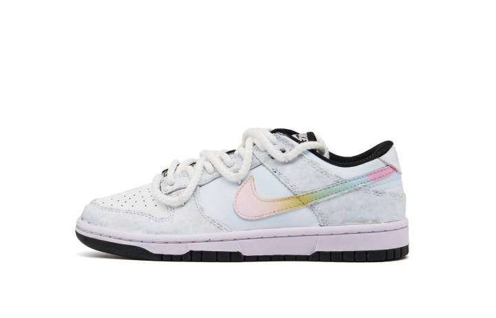 Nike Nike Dunk Abrasion Resistant Low top Skateboard Shoes Unisex White Gray