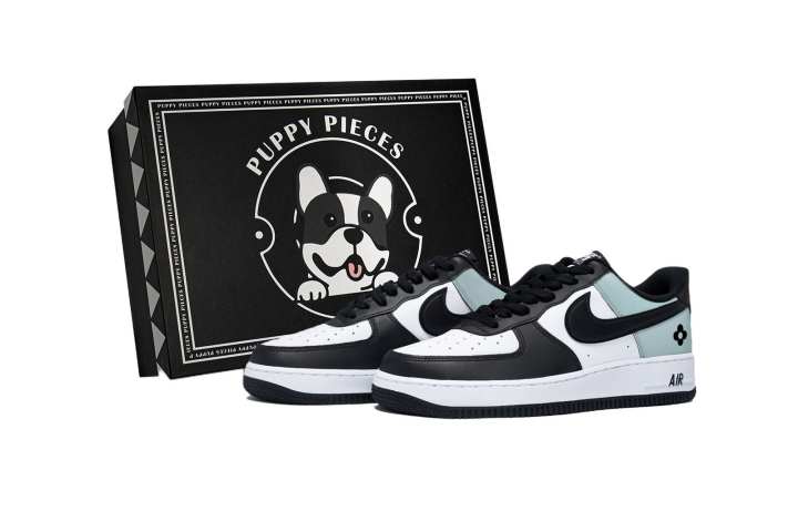 Nike Nike Air Force 1 Iris Green, Special Shoe Box Slip Resistant Low top Skateboard Shoes Men's White Green