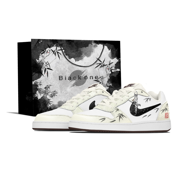 Nike Nike EBERNON Chinese Style, Bamboo Silhouette Waterproof Cushioning Abrasion Resistant