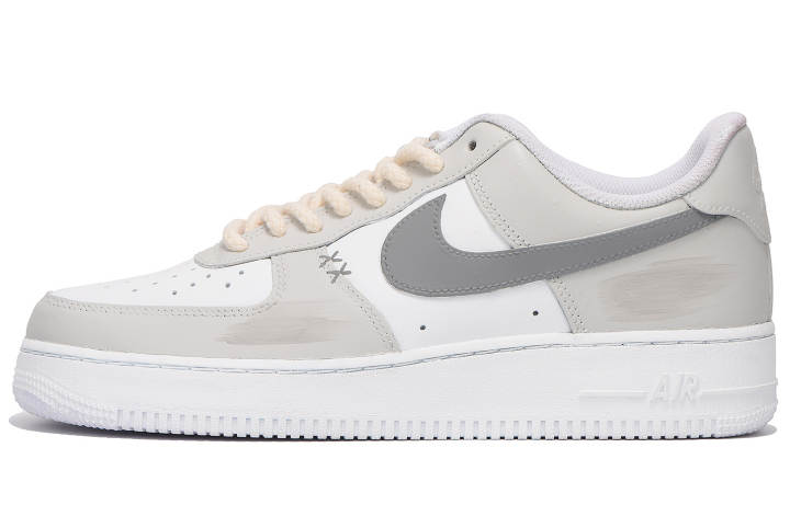 Nike Nike Air Force 1 Low top Skateboard Shoes Unisex Light Gray