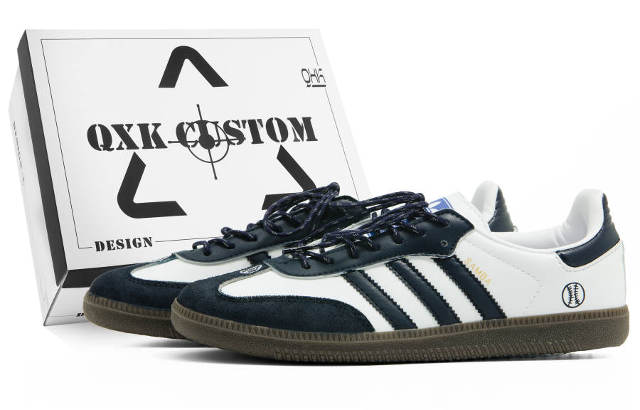 Adidas Adidas Samba Vintage Streetwear Blue, Special Shoe Box Slip Resistant Abrasion Resistant