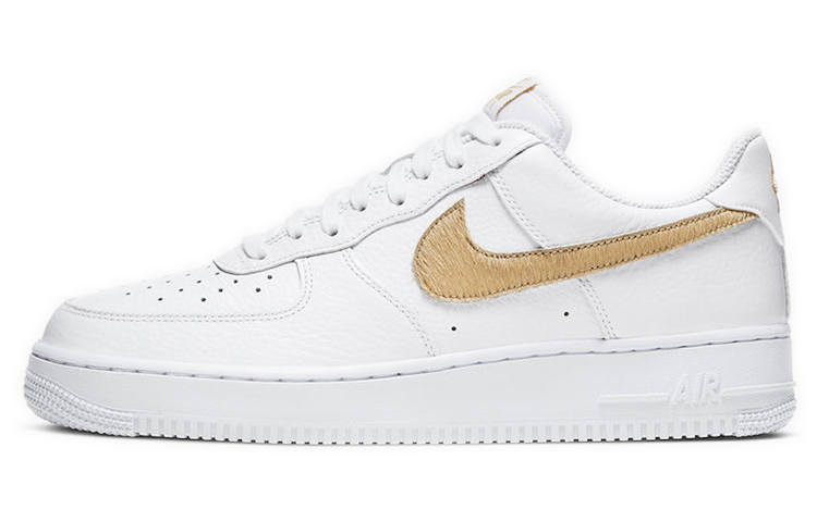 Nike Nike Air Force 1 Low Pony Hair Snakeskin Club Gold