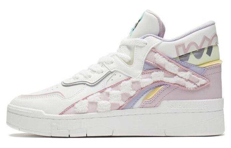 Li-Ning Li Ning x Disney Wave Midprm Leather Trendy Slip Resistant, Abrasion Resistant, Lightweight High top Skateboard Shoes