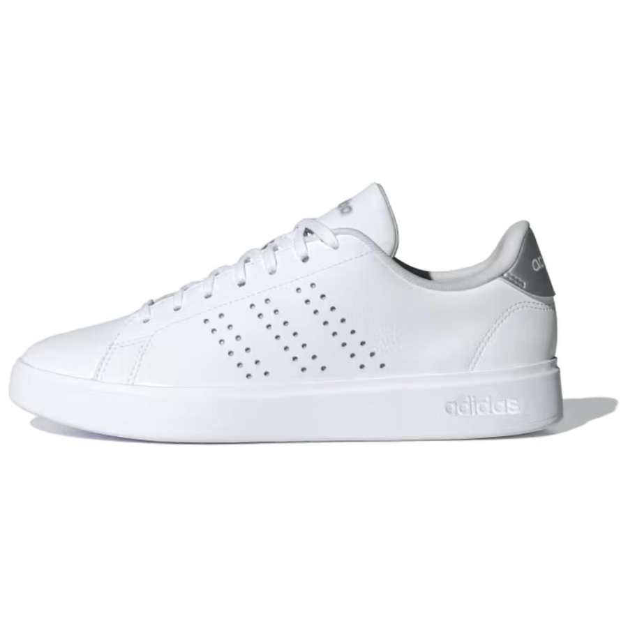 Adidas Adidas ADVANTAGE 2.0 Slip Resistant Abrasion Resistant Low top Skateboard Shoes Women's White Gray Silver