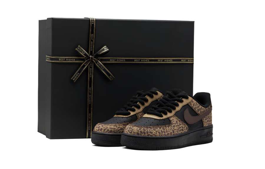 Nike Nike Air Force 1 Abrasion Resistant Low top Skateboard Shoes Unisex Brown