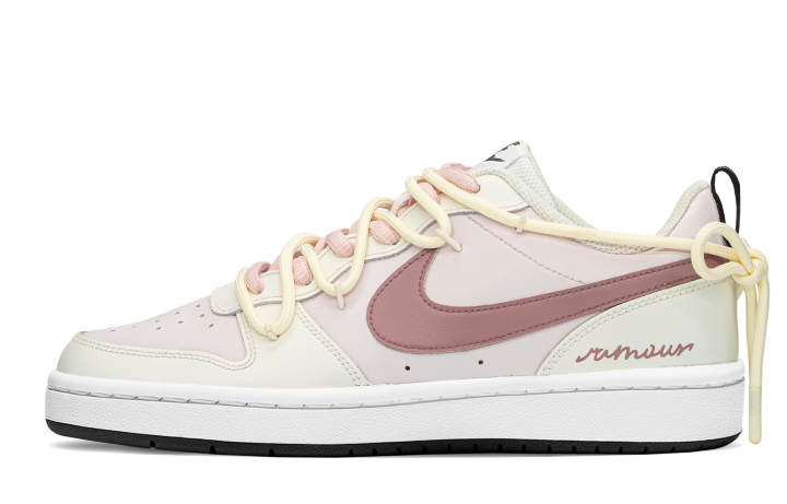 Nike Nike Court Borough Low top Skateboard Shoes GS Pink Beige