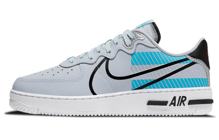 Nike Nike Air Force 1 Low React 3M Pack Pure Platinum Baltic Blue