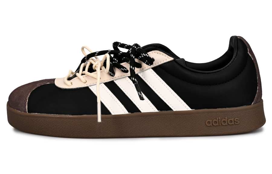Adidas Adidas VL COURT 2.0 American Memory Vlad Slip Resistant Abrasion Resistant Low top Skateboard Shoes Unisex Black Brown