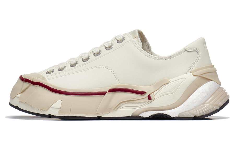 Li-Ning Li Ning Wuji Slip Resistant Lightweight Non slip Lightweight Low top Skateboard Shoes Women's Ecru
