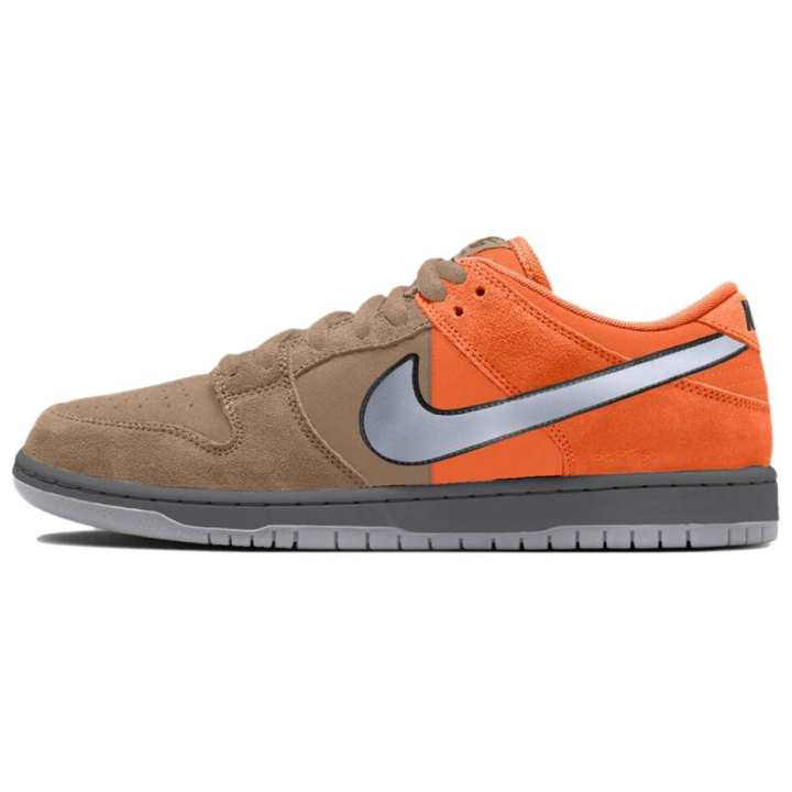 Nike Nike Dunk SB Leather Low top Skateboard Shoes Unisex Orange Brown