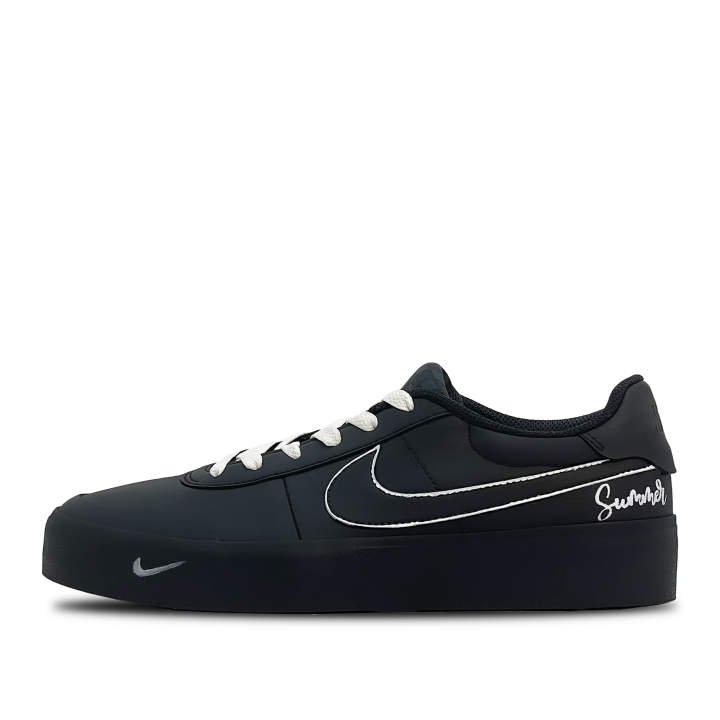Nike Nike Court Shot Ink Shadow Light Chase Leather Abrasion Resistant Low top Skateboard Shoes Men's Black White