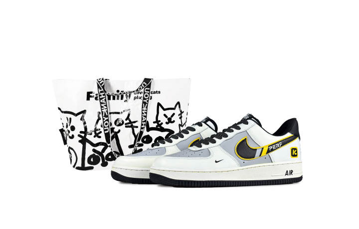 Nike Nike Air Force 1 Xiaomi Amusement Park Abrasion Resistant Low top Skateboard Shoes Unisex Black White