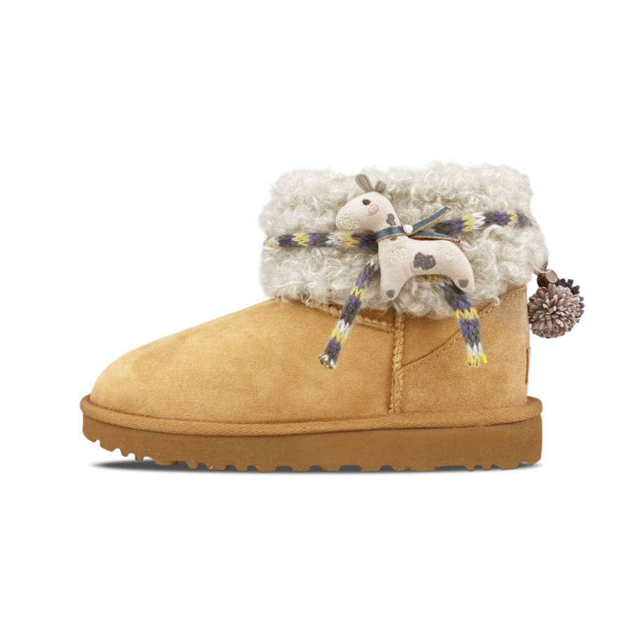 UGG CLASSIC MINI Thermal Abrasion Resistant Thermal Abrasion Resistant Short Snow Boots Women's Chestnut