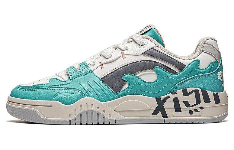 Li-Ning Li Ning Yuebai Ocean Abrasion Resistant Breathable Low top Skateboard Shoes Women's Green