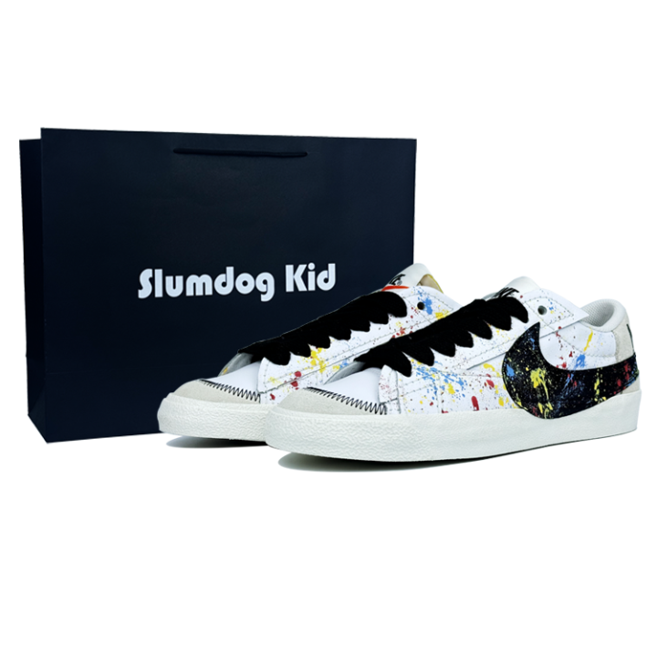 Nike Nike Blazer Slip Resistant, Abrasion Resistant, Lightweight Low top Skateboard Shoes Women's Black White