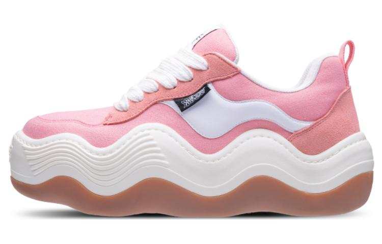 Heyday Triple Wavy Skateboard Shoes Unisex Low Top Pink