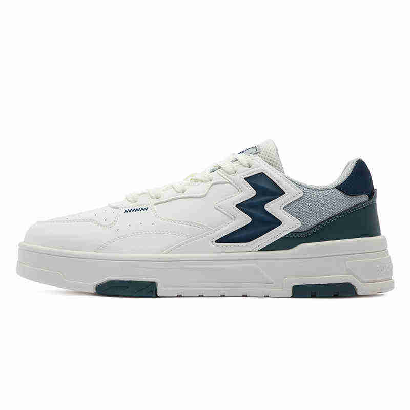 361° Slip Resistant Lightweight Non slip Lightweight Low top Skateboard Shoes Men's White Blue