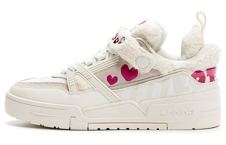 Li-Ning Disney x Li Ning 001 BTC Low top Skateboard Shoes Women's Ivory