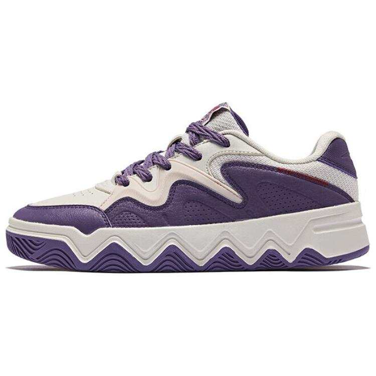 Erke Focus Slip Resistant Abrasion Resistant Low top Skateboard Shoes Women's Wild Gray Mauve