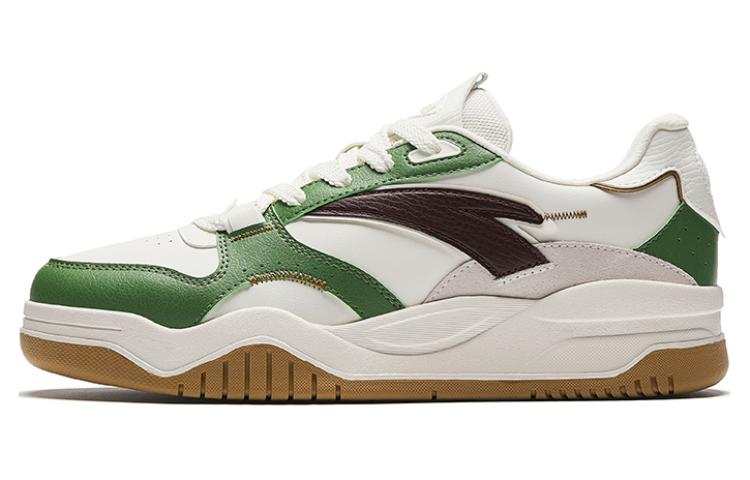 Anta Wave Shoe Platform Slip Resistant Height Increasing Low top Skateboard Shoes Men's White Green