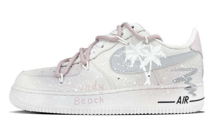 Nike Nike Air Force 1 Abrasion Resistant Low top Skateboard Shoes Women's Pink