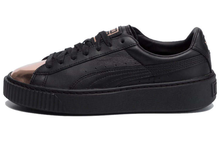PUMA Basket Platform Metallic PUMA Black Rose Gold Women's