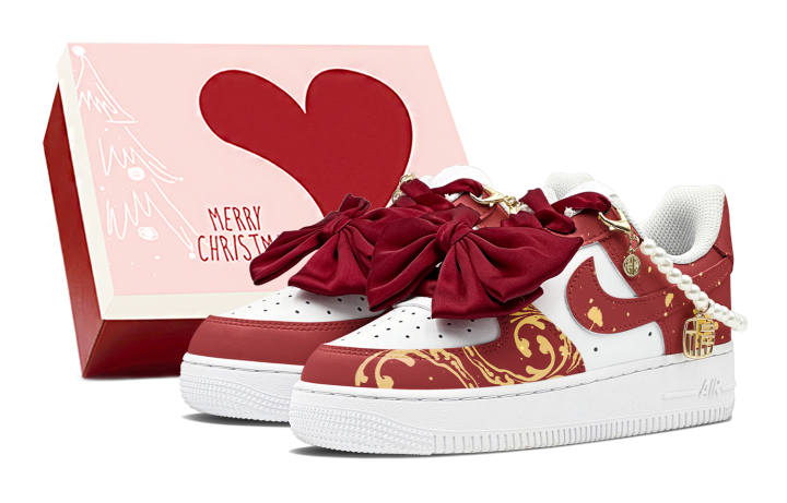 Nike Nike Air Force 1 Slip Resistant Abrasion Resistant Slip Resistant Abrasion Resistant Low top Skateboard Shoes GS
