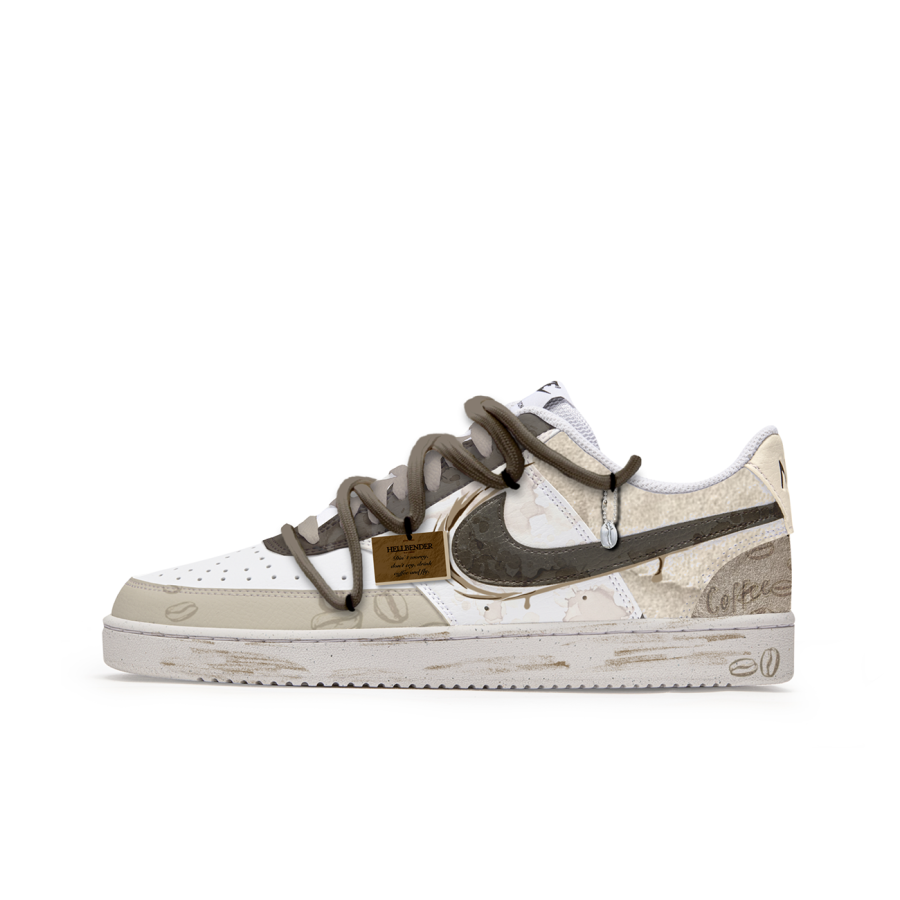 Nike Nike Court Vision 1 Slip Resistant Cushioning Slip Resistant Cushioning Low top Skateboard Shoes Men's Tan