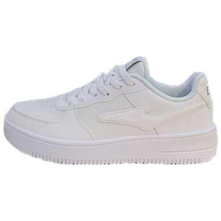 Erke Slip Resistant Abrasion Resistant Slip Resistant Abrasion Resistant Low top Skateboard Shoes Women's White