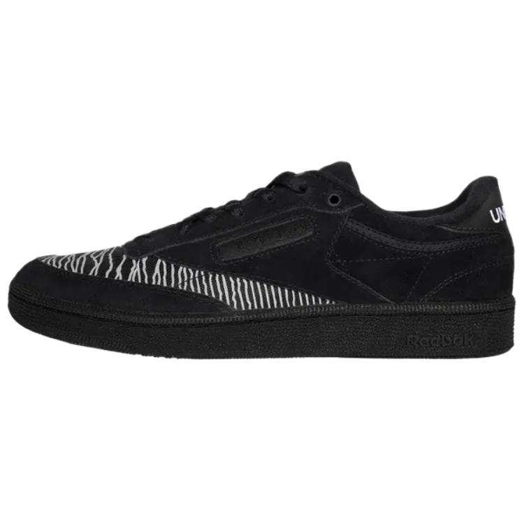 Reebok x PLEASURES CLUB C 85 Low top Skateboard Shoes Unisex Black