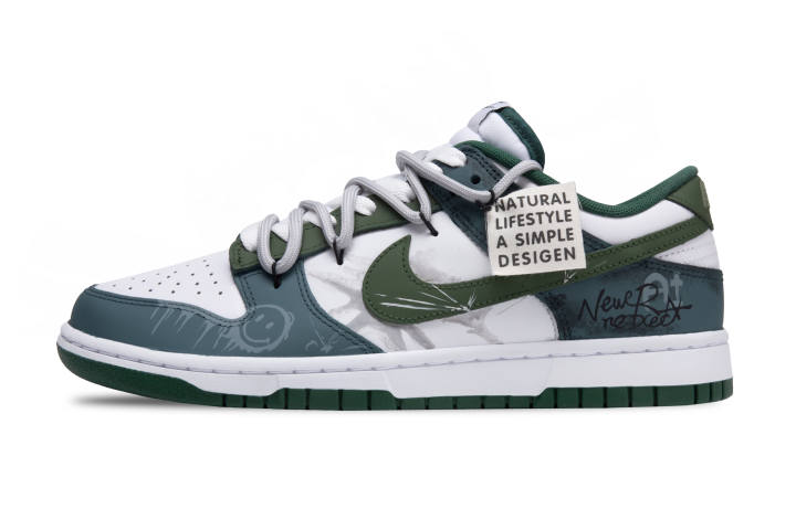 Nike Nike Dunk Forest Warden Slip Resistant, Lightweight, And Breathable Low top Skateboard Shoes Unisex Green