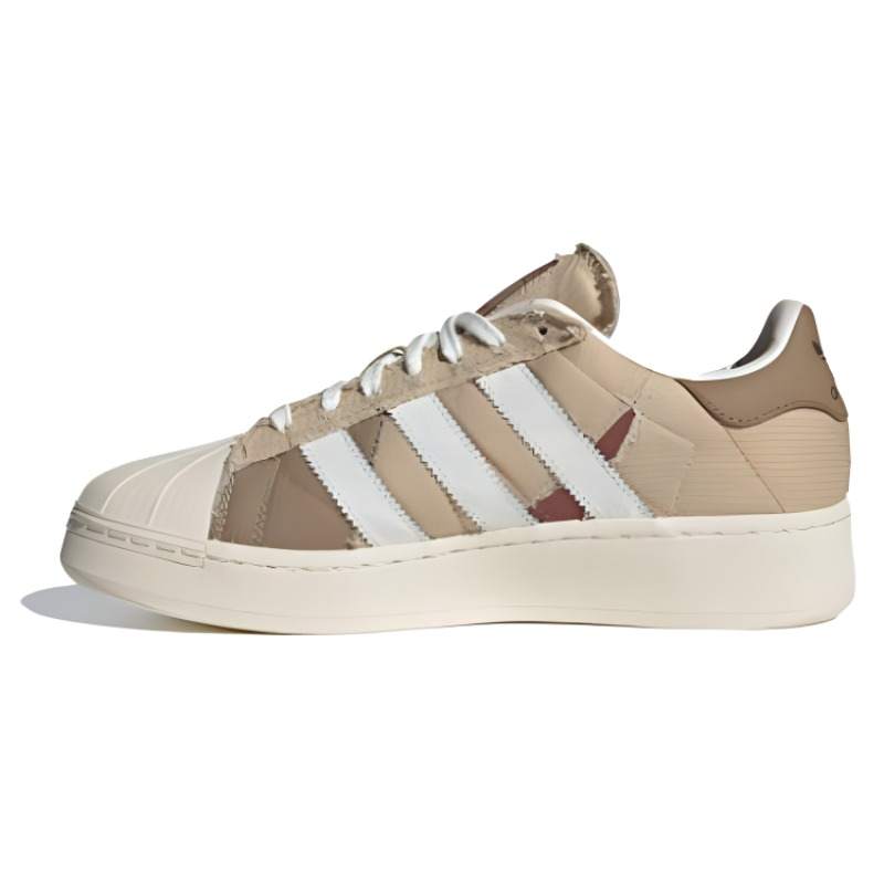 Adidas Originals SUPERSTAR XLG Comfortable Abrasion Resistant Low top Skateboard Shoes Unisex Brown