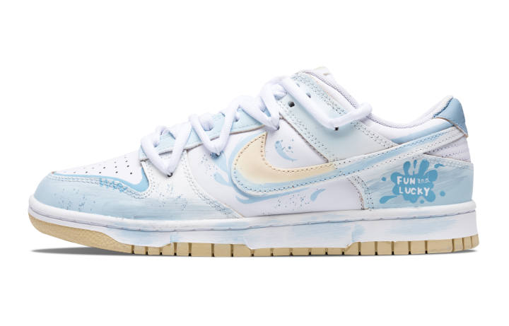 Nike Nike Dunk Low top Skateboard Shoes Men's Light Blue