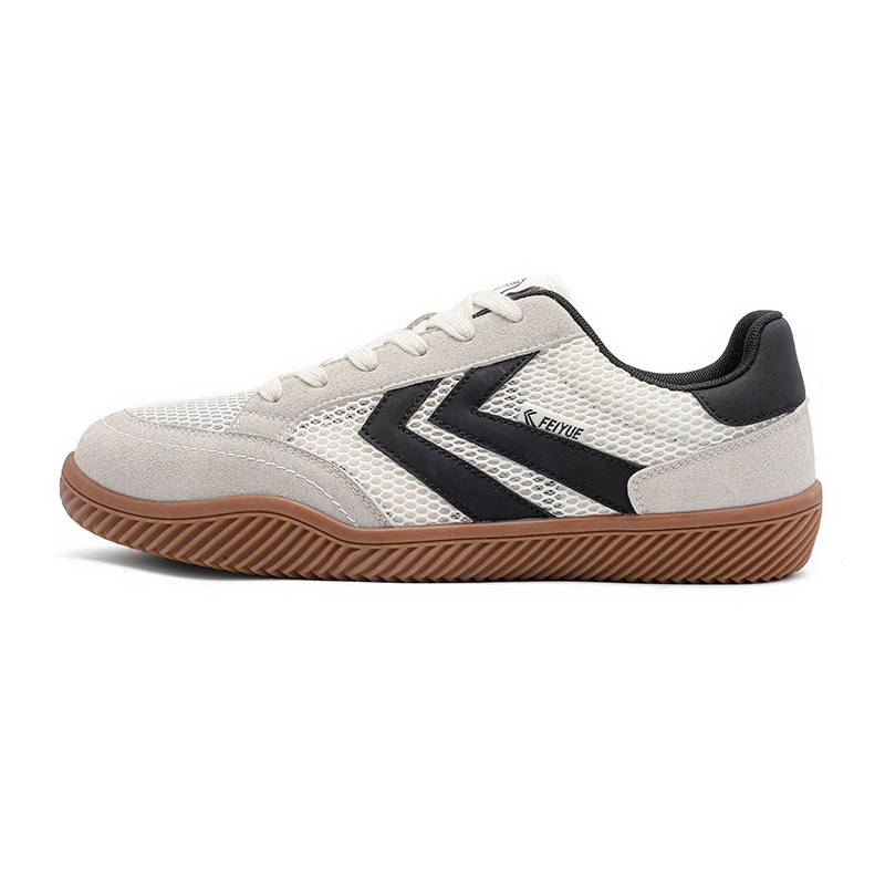 FEIYUE Abrasion-Resistant, Lightweight, And Breathable Low-top Skateboard Shoes Unisex Beige Gray Black