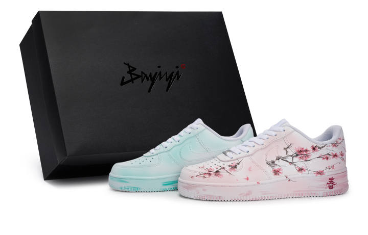 Nike Nike Air Force 1 Skateboard Shoes Unisex Low Top White/Pink/Cyan/Brown