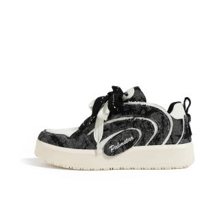 NAKAJ Low top Skateboard Shoes Unisex Black White