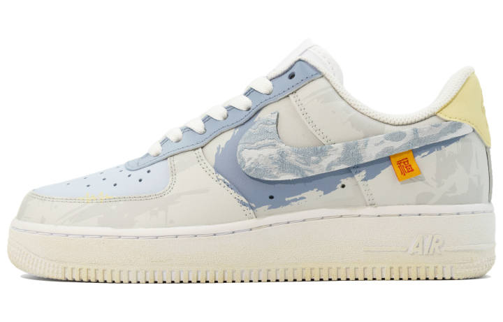 Nike Nike Air Force 1 Auspicious Snake Blessing Slip Resistant Abrasion Resistant Low top Skateboard Shoes Women's