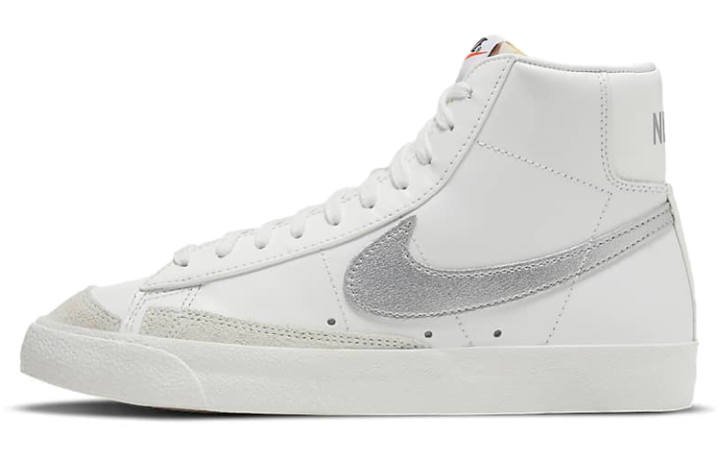 Nike Nike Blazer Mid 77 White Silver Metallic Women's