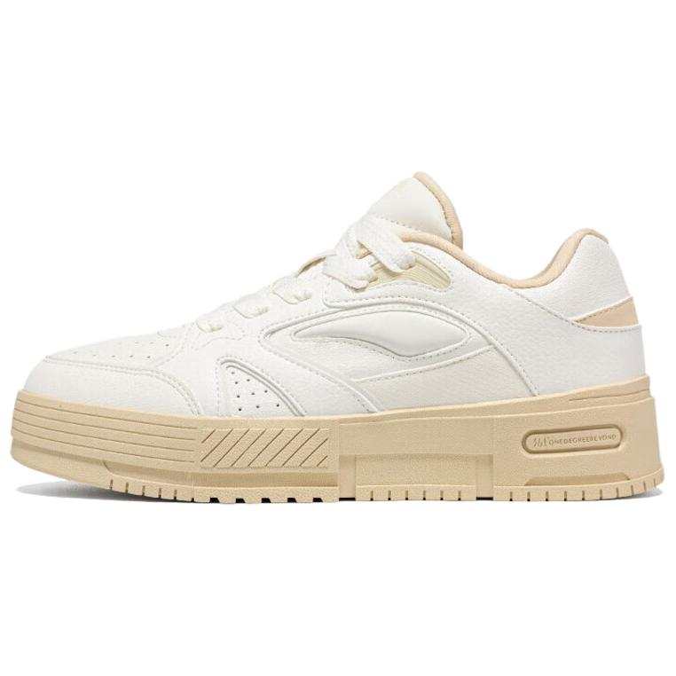 361° Cushioning Lightweight Low top Skateboard Shoes Women's Feather White Light Wood