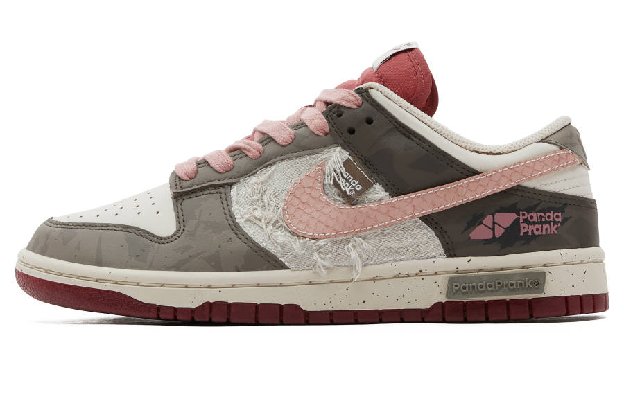 Nike Nike Dunk Slip Resistant, Impact Resistant, Abrasion Resistant Low top Skateboard Shoes Women's Beige Pink Brown