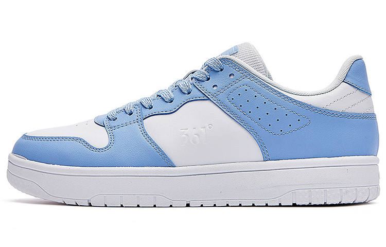 361° Casual Abrasion Resistant Lightweight Wear resistant And Lightweight Low top Skateboard Shoes Men's White Blue