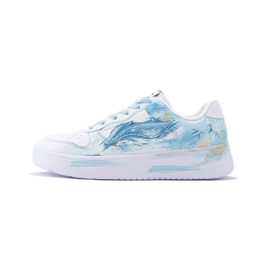 Li-Ning Li Ning Floating Boat Abrasion Resistant Breathable Low top Skateboard Shoes Unisex Peacock Blue