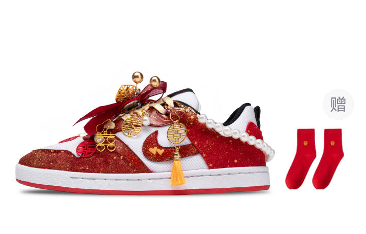 Nike Nike SB Alleyoop Slip Resistant Slip Resistant Low top Skateboard Shoes Women's Red White