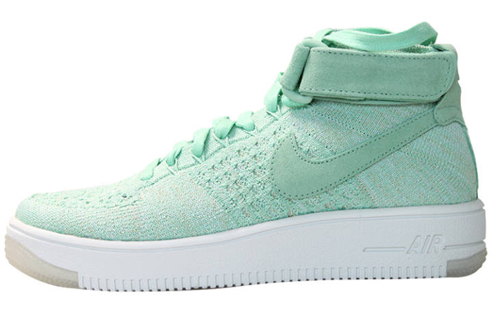 Nike Nike Air Force 1 Flyknit Synthetic Leather Slip Resistant Lightweight Abrasion Resistant Mid top Skateboard Shoes