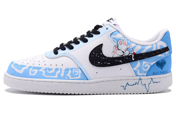 Nike Nike Court Vision 1 Low top Skateboard Shoes Men's Blue