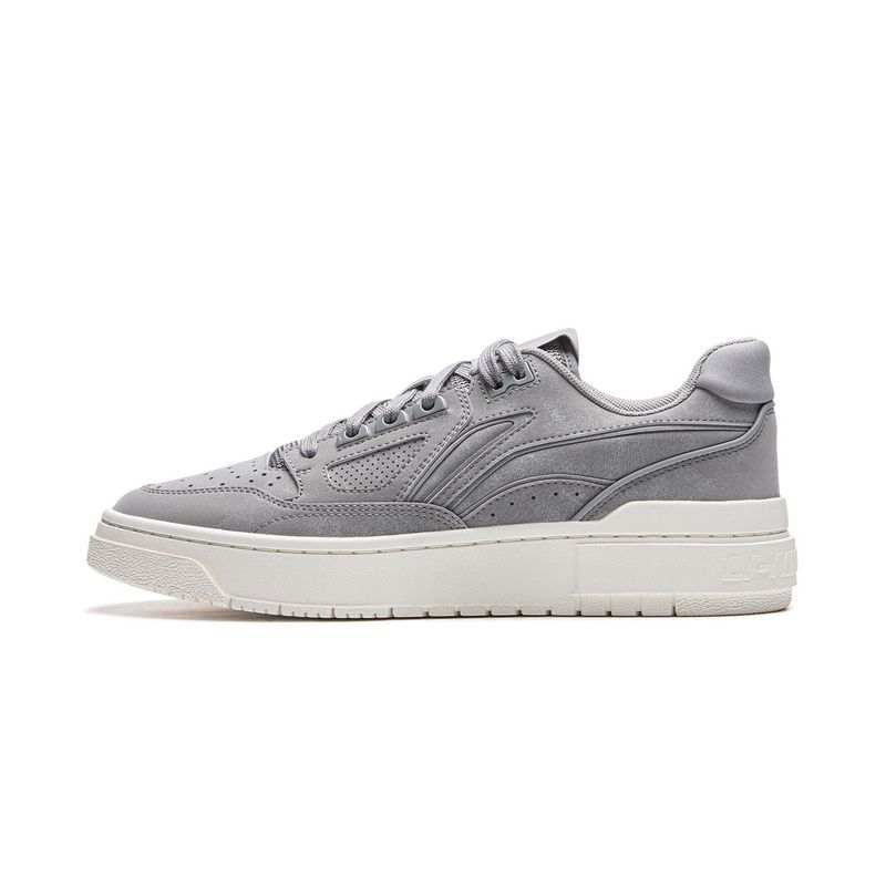 Li-Ning Li Ning Badfive Slip Resistant Abrasion Resistant Low top Skateboard Shoes Men's Gray