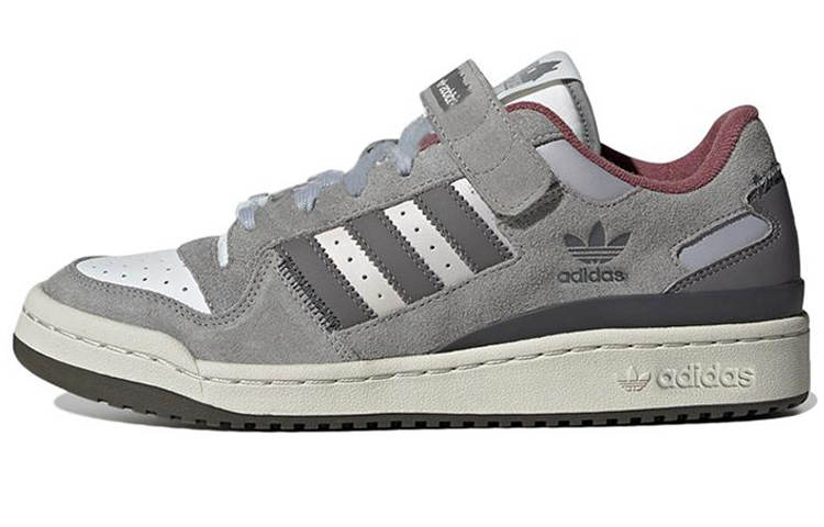 Adidas Originals x Home Alone FORUM Low Leather Comfortable And Trendy Low top Skateboard Shoes Unisex Gray