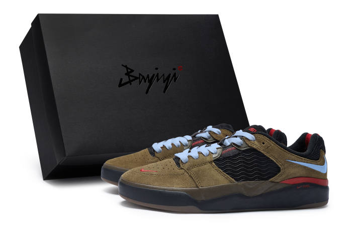 Nike Nike SB Ishod 811 Manufacturing, Light Shadow Rose Blue, Special Shoe Box Slip Resistant Abrasion Resistant